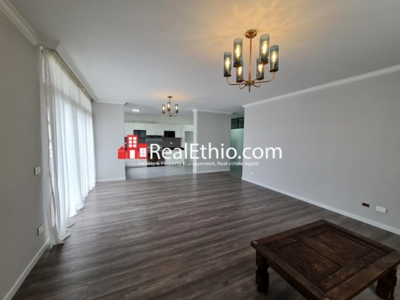 Bole, 3 Bedrooms furnished apartment for rent, Addis Ababa.