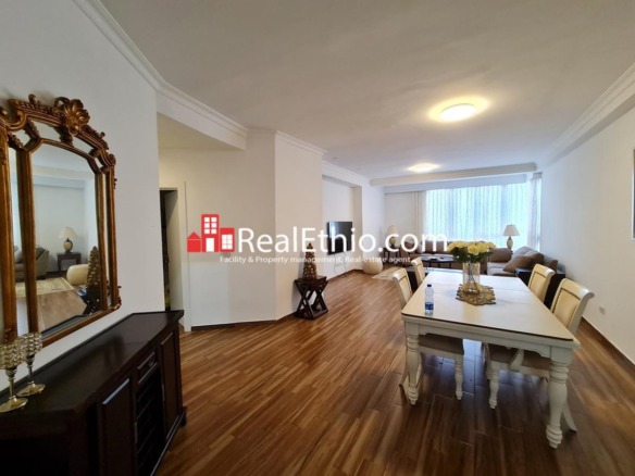 Bole Atlas, 2 bedrooms fully furnished apartment for rent, Addis Ababa.