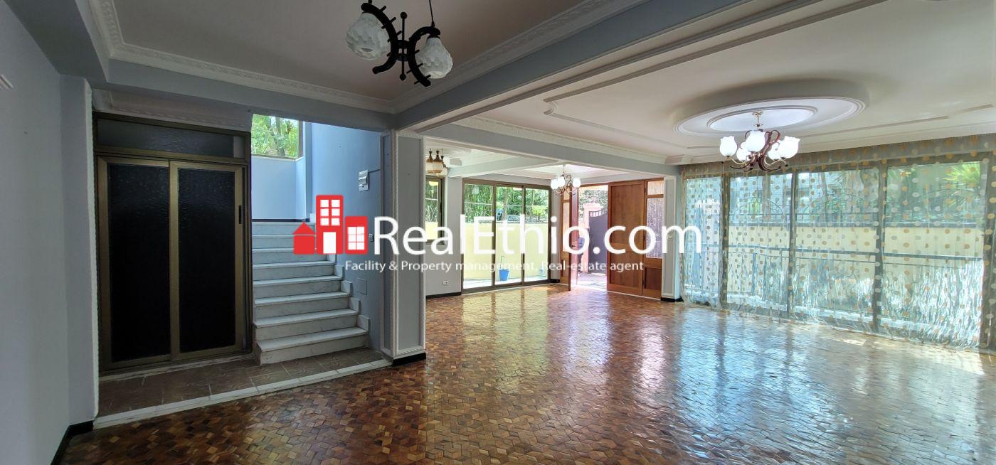 Megenagna Amiche, five bedrooms G+3 house for rent, Addis Ababa, Ethiopia