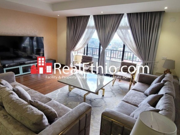 Summit, luxuriously furnished 3 Bedrooms Apartment for Rent, Addis Ababa.