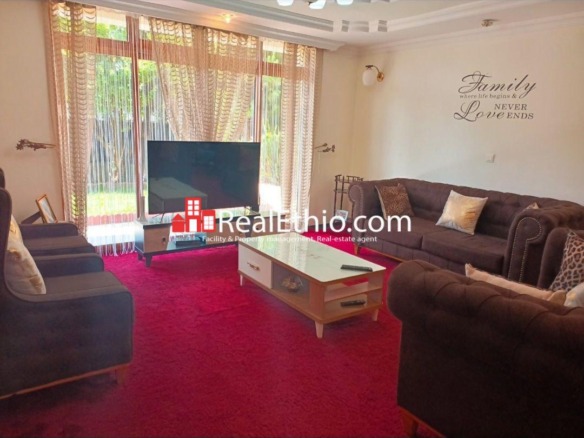 Ayat, G+1 Three Bedrooms Furnished House for Rent, Addis Ababa, Ethiopia.