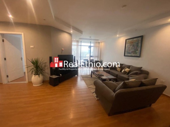 Bole Medhanialem, 3 Bedrooms, Furnished Apartment for Rent, Addis Ababa, Ethiopia.