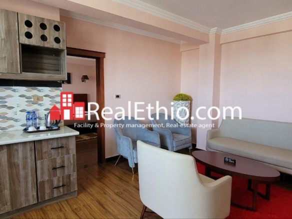 Hayahulet, 1 Bedroom Furnished Serviced Hotel Apartment for Rent,  Addis Ababa, Ethiopia.