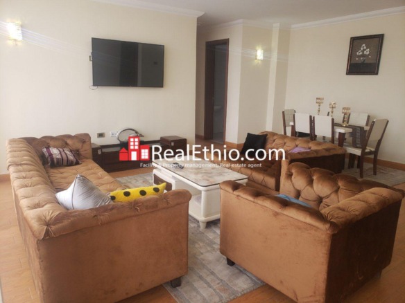 Megenagna or Lemhotel, 2 Bedrooms Furnished Apartment for Rent, Addis Ababa.