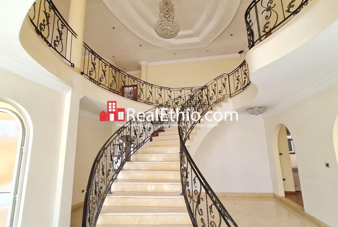 Bole, ground plus one villa house for rent, Addis Ababa, Ethiopia.