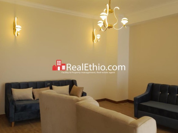 Gotera, Furnished 3 Bedrooms Apartment for Rent, Addis Ababa.