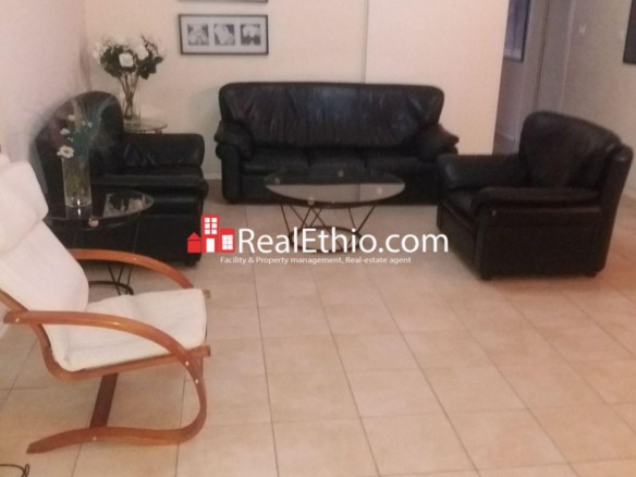 Lebu Varnero, 3 Bedrooms Fully Furnished Apartment for Rent, Addis Ababa.