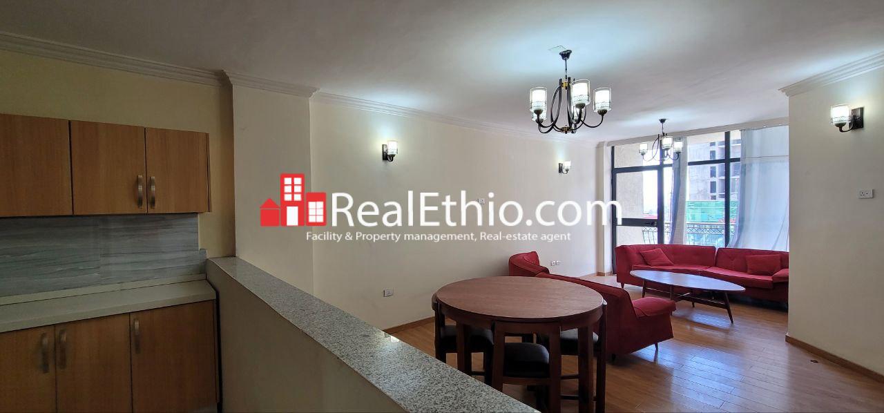 Meskel Square, Furnished 3 Bedrooms Apartment for Rent, Addis Ababa.