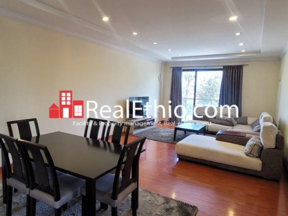 2 Bedrooms furnished apartment for rent, Bole WoloSefer, Addis Ababa, Ethiopia.