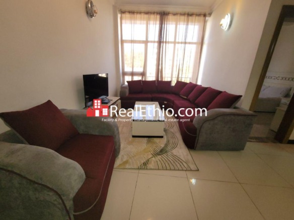 Kebena, Two bedrooms fully furnished apartment for rent, Addis Ababa.