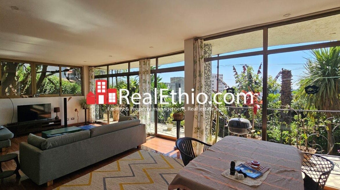 Megenagna Top view, 2 bedrooms furnished apartment for rent, Addis Ababa.