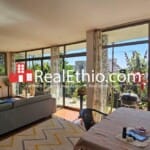 Megenagna Top view, 2 bedrooms furnished apartment for rent, Addis Ababa.