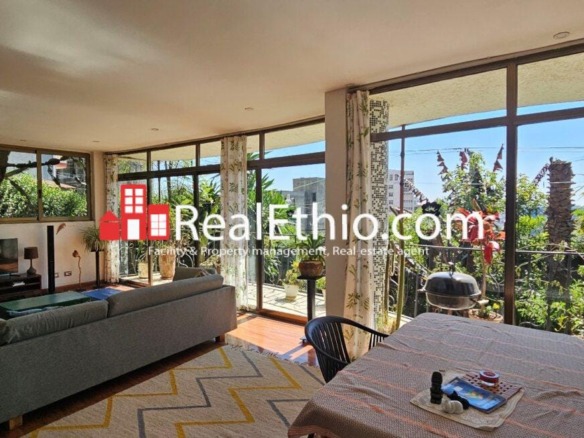 Megenagna Top view, 2 bedrooms furnished apartment for rent, Addis Ababa.