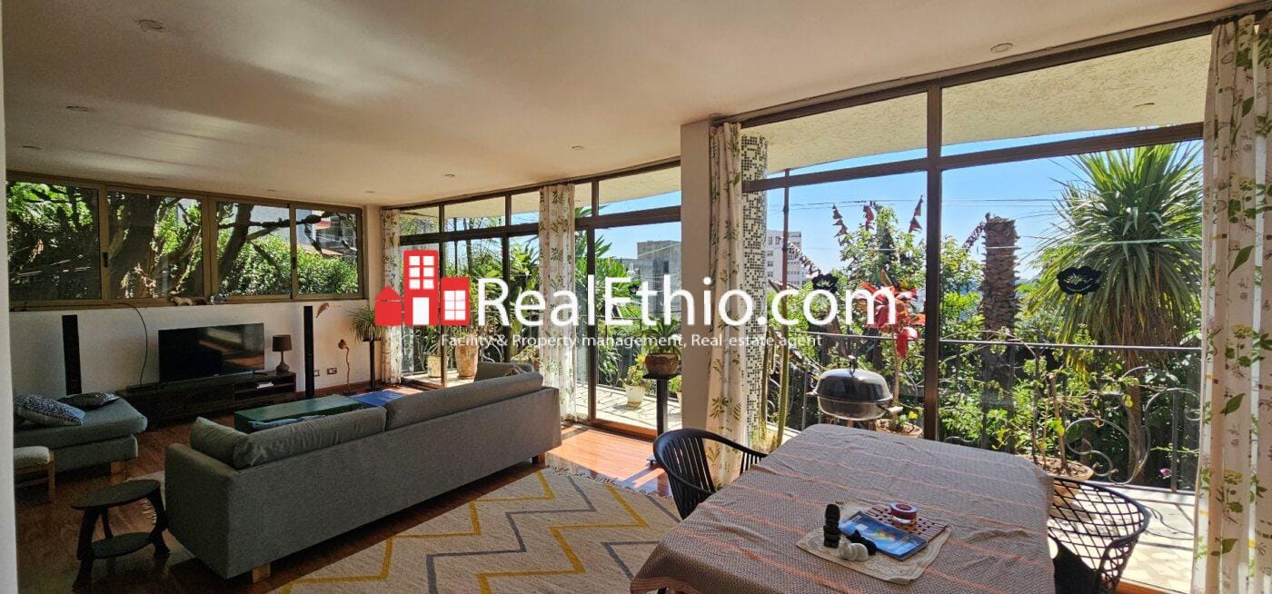 Megenagna Top view, 2 bedrooms furnished apartment for rent, Addis Ababa.