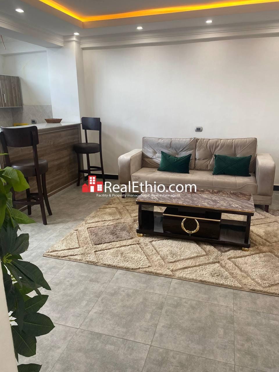 1 Bedroom furnished apartment for rent, Lideta Maxico, Addis Ababa, Ethiopia.