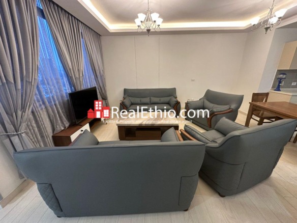 2 Bedrooms furnished apartment for rent, Mexico, Addis Ababa, Ethiopia.