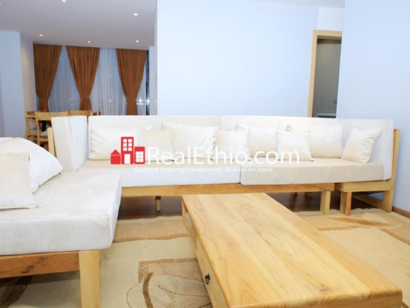 Bisrate Gebriel, Furnished 2 bedrooms apartment for rent, Addis Ababa.