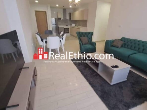 Gotera, Furnished 2 bedrooms apartment for rent, Addis Ababa.