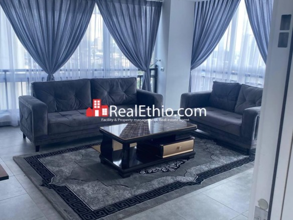 Lideta, Furnished 1 bedroom apartment for rent, Addis Ababa.