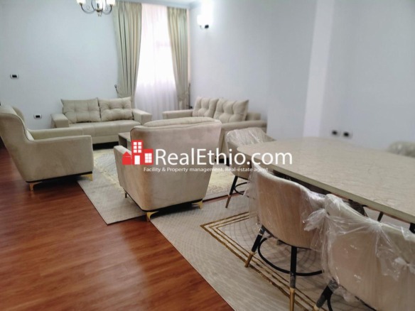 Sarbet, Three Bedrooms Furnished Apartment for Rent, Addis Ababa.