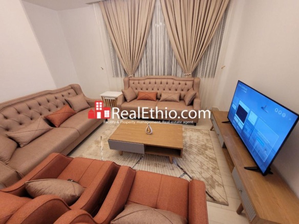 2 Bedrooms Furnished apartment for rent, Mexico, Addis Ababa, Ethiopia.