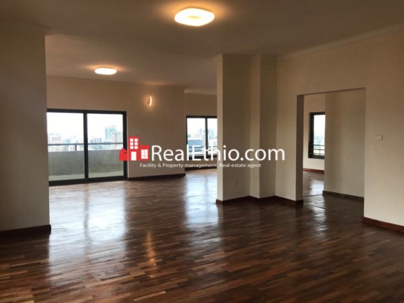 Kazanchis, 3 bedrooms Penthouse Apartment for Rent, Addis Ababa.
