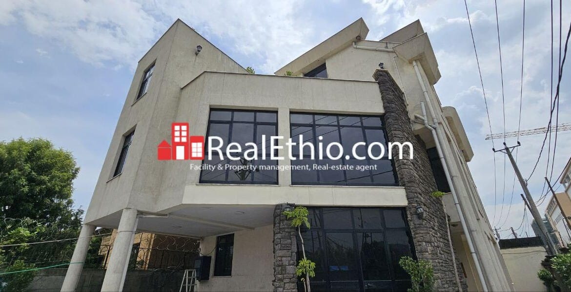 Gerji Mebrat Haile, Four bedroom G+3 House for Rent, Addis Ababa, Ethiopia.
