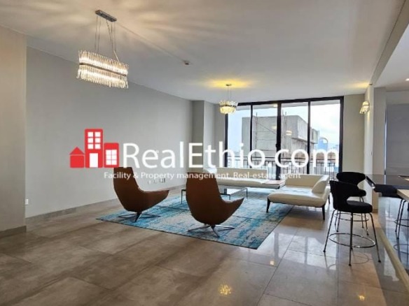 Kasanchis, Furnished 2 Bedrooms Apartment for Rent, Addis Ababa.