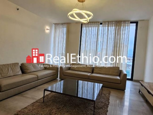 Kazanchis, Furnished 2 Bedrooms Apartment for Rent, Addis Ababa.