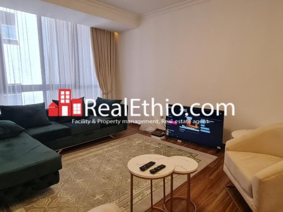 3 Bedrooms furnished apartment for rent, Bole, Addis Ababa, Ethiopia.
