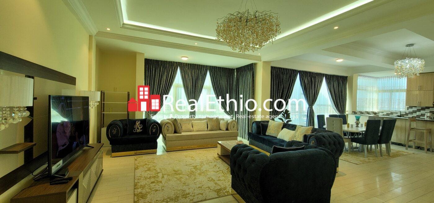 5 bedrooms furnished Penthouse Apartment for Rent, Summit, Addis Ababa, Ethiopia.