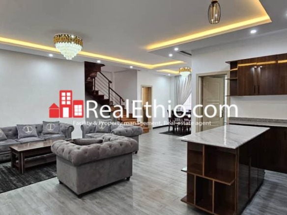 Megenagna, Furnished Duplex 3 bedrooms Apartment for Rent, Addis Ababa.