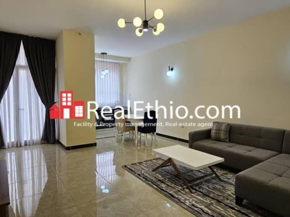 1 Bedroom Furnished apartment for Rent, Bole Atlas, Addis Ababa.