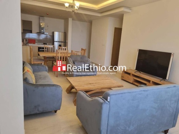 Furnished 2 Bedrooms apartment for rent, Mexico, Addis Ababa, Ethiopia.