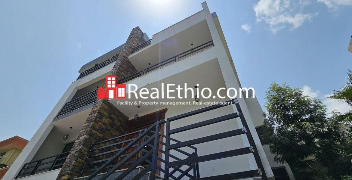 Lebu Around Varnero, G+3 Four bedrooms House for Rent, Addis Ababa.