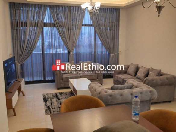 Lideta, Furnished 2 bedrooms apartment for rent, Addis Ababa.
