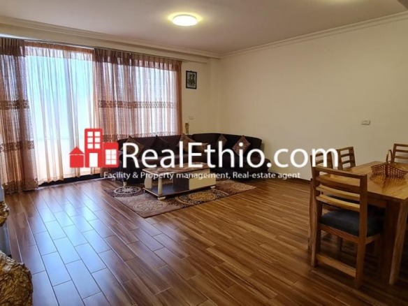 Bole, 2 Bedrooms furnished apartment for rent, Addis Ababa.