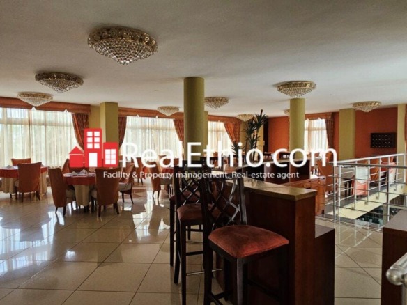 Bole Olympia, G+4+Basement Fully Furnished Hotel Building for Rent, Addis Ababa.