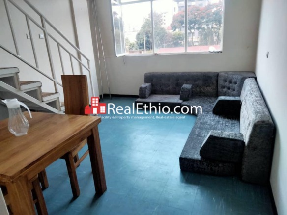 Bole Ruwanda, Furnished 2 bedrooms Duplex Apartment for rent, Addis Ababa.