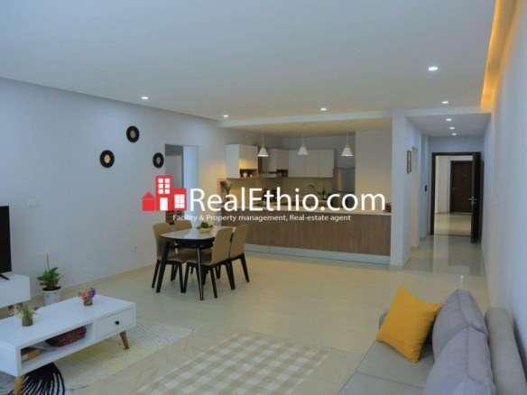 Kazanchis near UNECA, 3 bedrooms furnished apartment for rent, Addis Ababa.