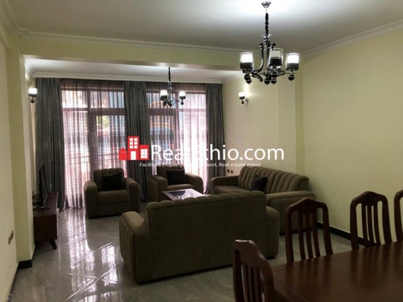 Lancha Global, 3 Bedrooms Furnished Apartment for Rent, Addis Ababa.