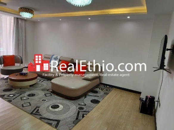 Megenagna, Furnished Two bedroom apartment for rent, Addis Ababa.