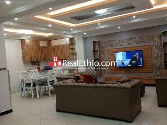 Bole Bulbula, Three bedroom Furnished Apartment for Rent, Addis Ababa.