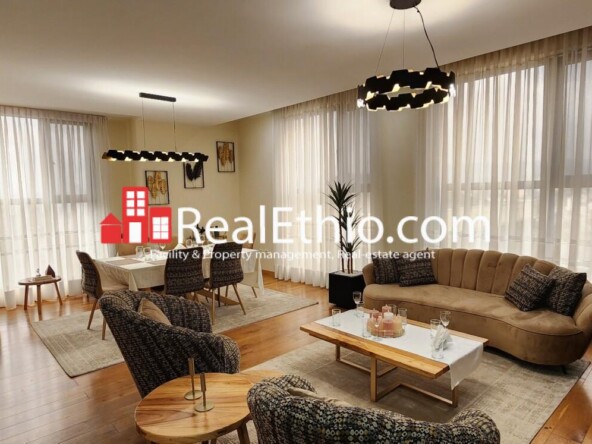 2 Bedrooms Furnished Apartment for Rent, Bole Atlas, Addis Ababa, Ethiopia.