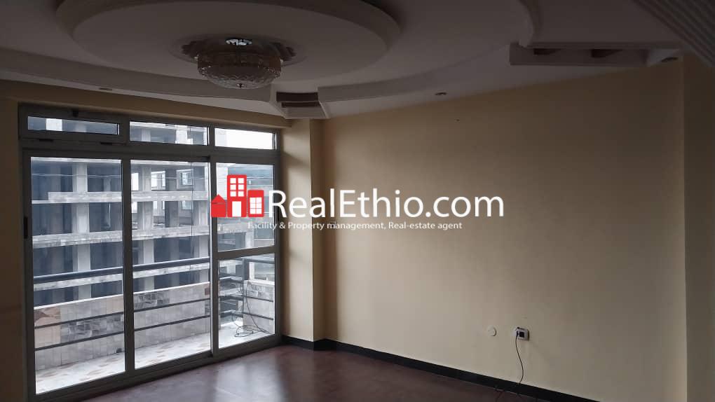 Lideta Senga Tera, 3 bedrooms condominium for Rent, Addis Ababa.