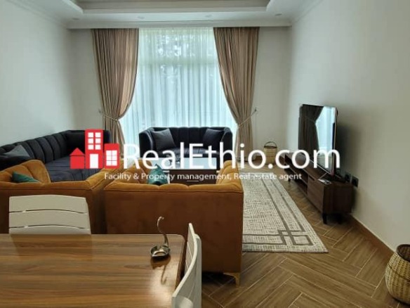Bisrate Gebriel, Furnished Two bedrooms Apartment for Rent, Addis Ababa.