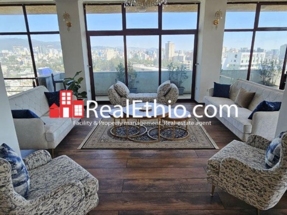 Bole Olompia, 5 bedrooms Duplex Penthouse Apartment for Sale, Addis Ababa.