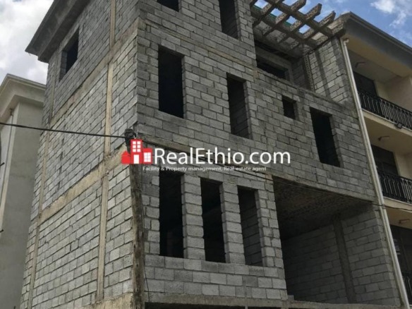 Lebu Haile Garment, Ground+3 , 4 Bedrooms house for Sale, Addis Ababa.