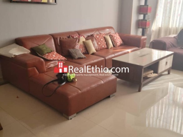 Bole Atlas, Three bedrooms Furnished  Apartment for Rent, Addis Ababa.