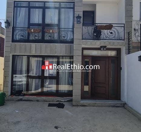 Bole Brass, G+1 Three bedrooms House for Rent, Addis Ababa.